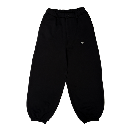 black baggy sweatpants