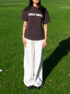 about my father's business tee - brown