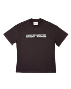 about my father's business tee - brown