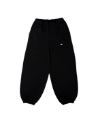 black baggy sweatpants