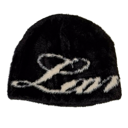 the lamb faux mink beanie