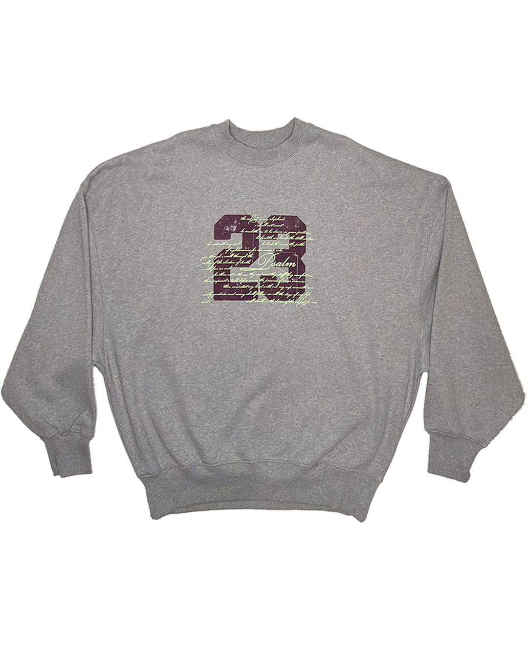 psalm 23 - grey sweatshirt