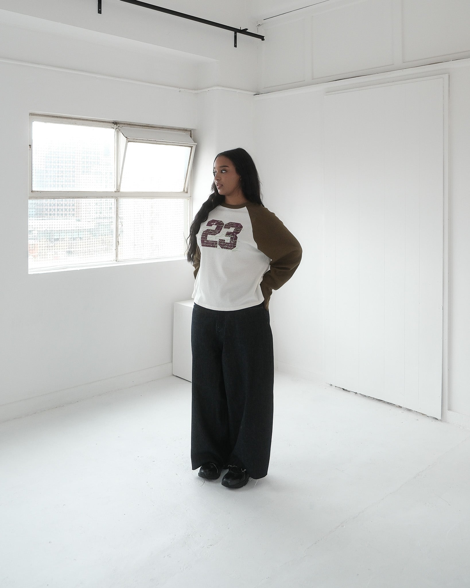 psalm 23 - raglan cream green