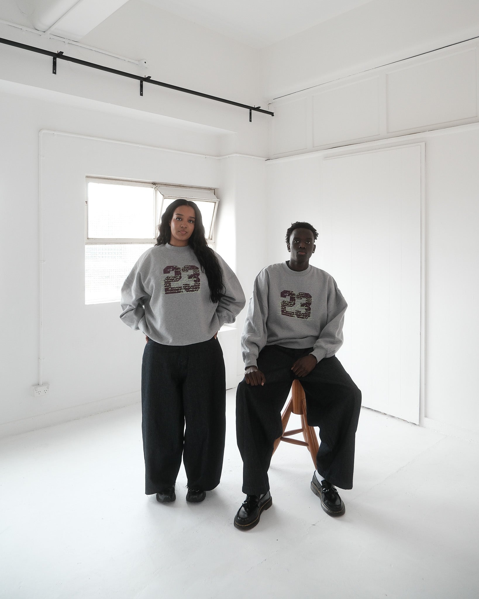 psalm 23 - grey sweatshirt