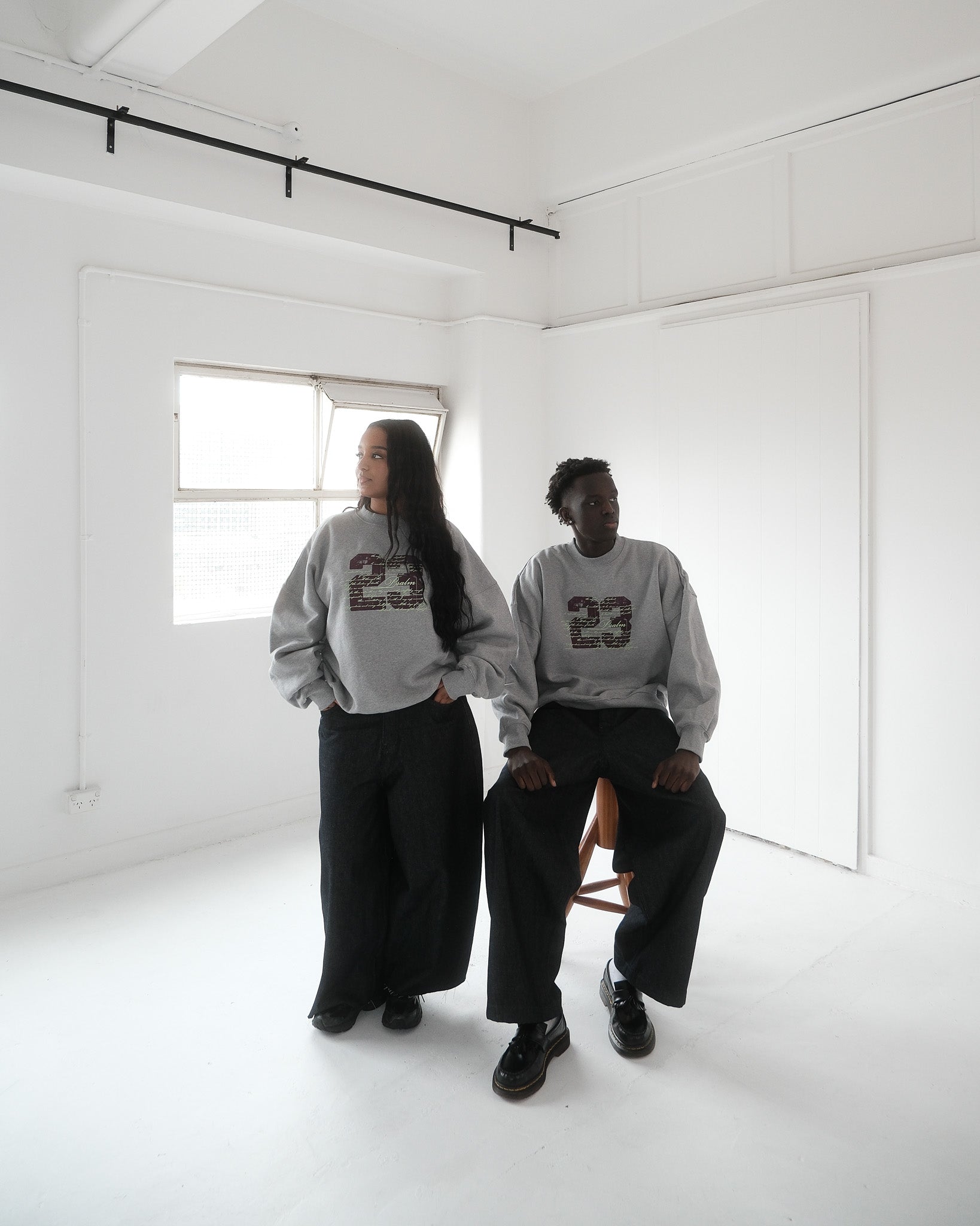 psalm 23 - grey sweatshirt