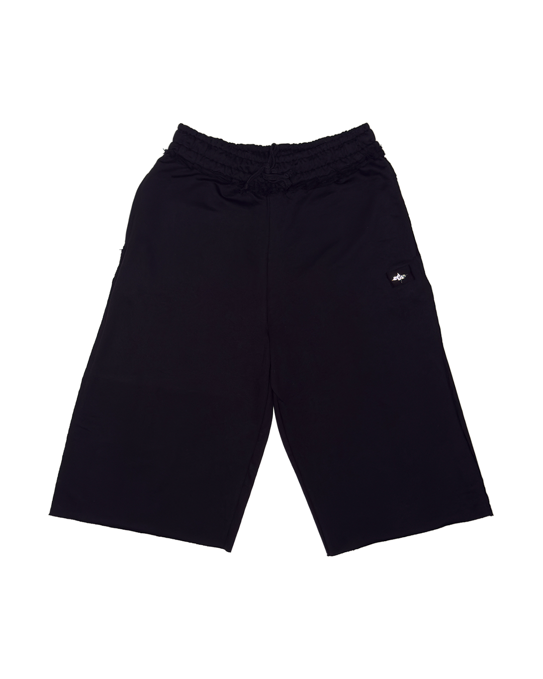 baggy raw hem jorts